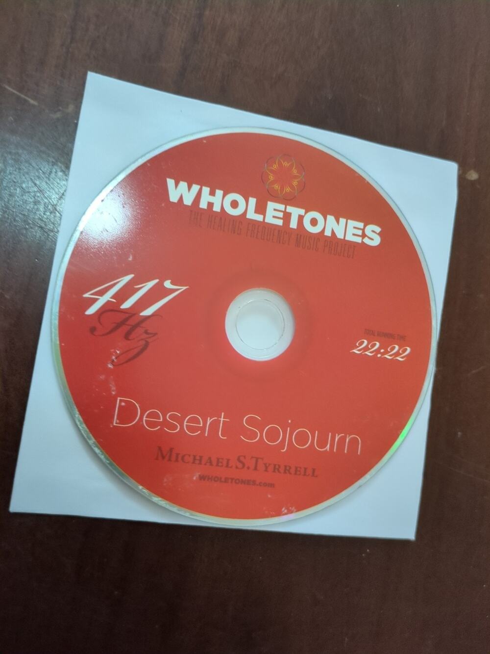 Wholetones - Michael S Tyrrell - Desert Sojourn CD disc only